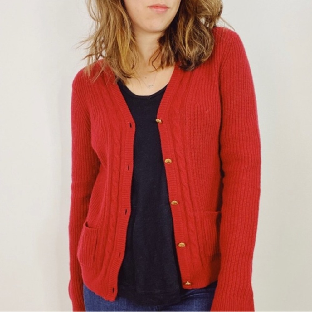 Brooks Brothers Red Fleece‎ Cable Knit Cardigan